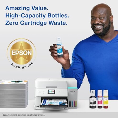EPSON 502 EcoTank Ink Ultra-high Capacity Bottle Color Combo Pack Works with ET-2750, ET-2760, ET-2850, ET-3750, ET-3760, ET-3850, ET-4850, and other select EcoTank models