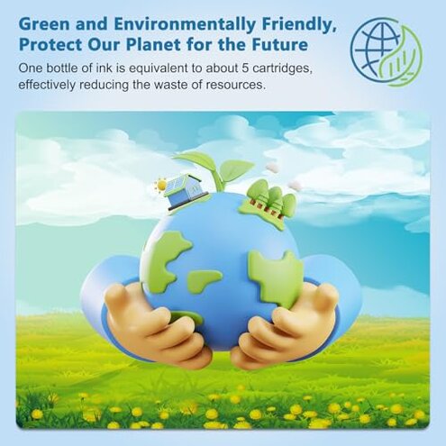 DEEIYUER 502 Ink Refill Bottles ET-2850 ET-3850 ET-4850 ET-15000 502 Ink Compatible for ET 2850 ET 3850 ET-4760 ET-2760 ET-3830 ET 4850 ET 15000 ET-3843 ET-2980 ET-3950 4950 3750 Printer