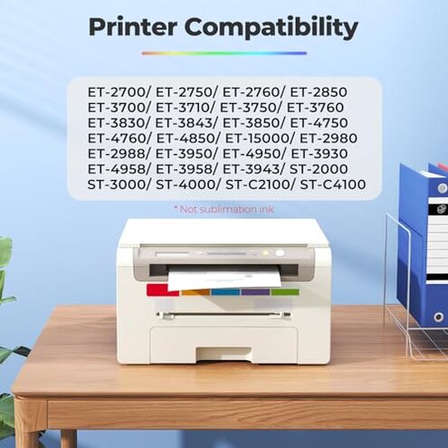502 Ink Refill Bottles ET-2850 ET-3760 ET-3850 Replacement for 502 Ink Bottles (5 Pack) for ET 2850 ET 3850 ET-4850 ET-2760 ET3760 2850 ET-4760 ET-3830 ET-3843 ET-2750 ET-3750 ET4750 ET-15000 Printer