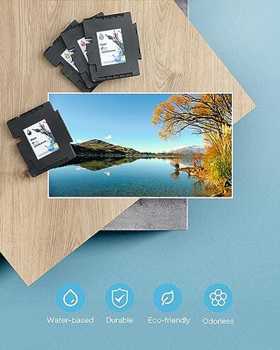 Hiipoo 3.6.0 SG500 SG1000 Sublimation Ink Cartridge Compatible for Sawgrass Virtuoso SG500 SG1000 Printer, Latest Upgrade Chip No AB Serial Number(4-Pack, BK/C/M/Y)