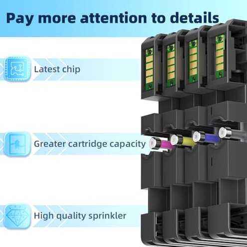 Xcinkjet Version 3.09 Sublimation Ink Cartridge Compatible with Sawgrass Virtuoso SG500 SG1000 Printers(1 Black, 1 Cyan, 1 Magenta, 1 Yellow, 4-Pack)