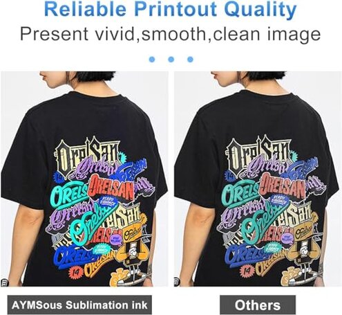 AYMSous SG500 SG1000 Sublimation Ink Cartridge Latest Upgraded Chip Compatible for Sawgrass Virtuoso SG500 SG1000 Printer Compatible with All Firmware Versions(1 Black, 1 Cyan, 1 Magenta, 1 Yellow)