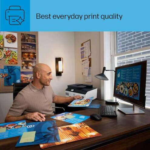 HP Smart Tank Plus 651 Wireless All-in-One Printer, Ink Tank Printer-for-Home Use, up to 2 Years of Ink in Bottles, Auto Document Feeder, Mobile Print, Scan, Copy, Fax (7XV38A)