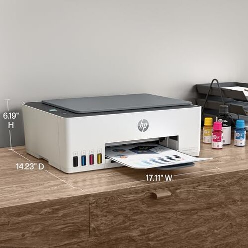 HP Smart Tank 5101 Wireless All-in-One Refillable Printer, Scanner, Copier with 2 years of Ink included, Wireless printer-for-home use (1F3Y0A)