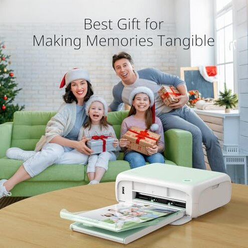 YOTON Photo Printer, Picture Printer with 54 Sheets (4"x6") & 1 Ink Ribbon, Support AR Video Printing, Wi-Fi Connection, Portable Photo Printer for iPhone/Android/Laptop