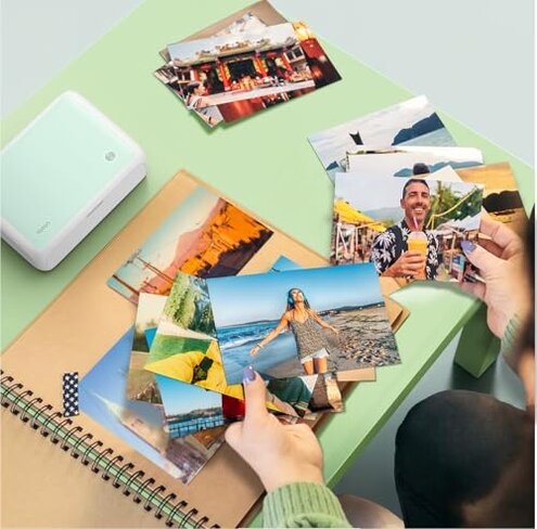 YOTON Photo Printer, Picture Printer with 54 Sheets (4"x6") & 1 Ink Ribbon, Support AR Video Printing, Wi-Fi Connection, Portable Photo Printer for iPhone/Android/Laptop