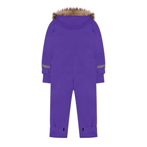 One Piece Snowsuits for Kids Boys Girls Ski Suit with Fur Hood Windproof Thick Winter Overalls Warm Thermal Snow Suit