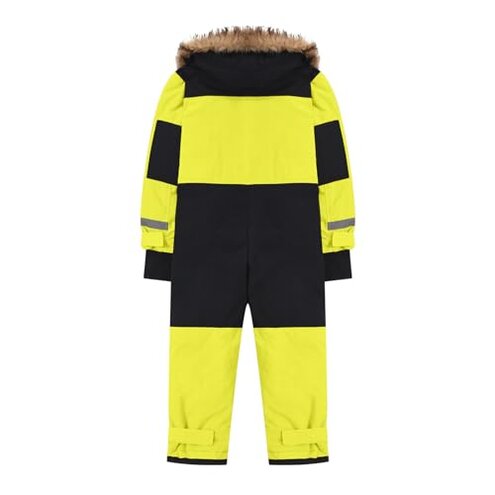 Kids One Piece Snowsuit Waterproof Ski Suits Jackets Winter Overalls Girls Snowboarding Coveralls Coats with Pockets