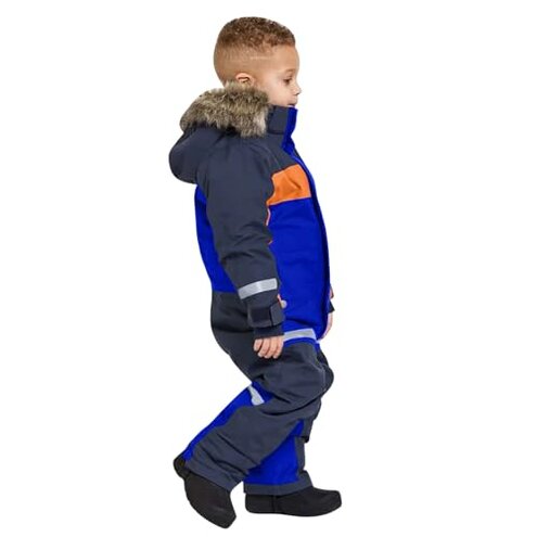 Boys Snow Suits Windproof One Piece Ski Suit Thicken Winter Jacket Overalls Warm Fleece Lined Snowsuits Outdoor