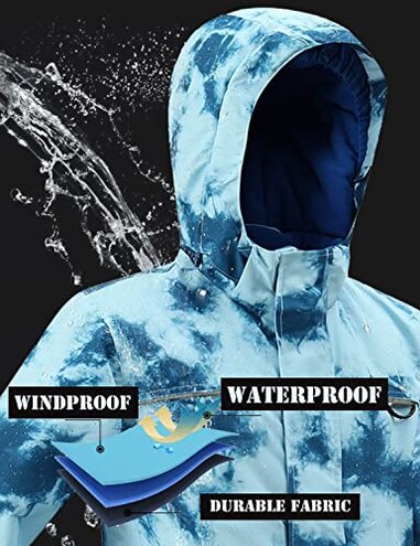 PHIBEE Big Boy's Waterproof Breathable Snowboard Ski Jacket Red 8