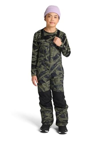Burton Kids' Skylar 2L Bib Pants, Forest City Streets, X-Large