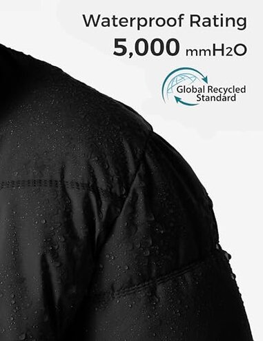 ZSHOW Girl's Snowboarding Winter Coats Windproof Warm Outerwear Snow Puffer Jacket(Black,14-16)