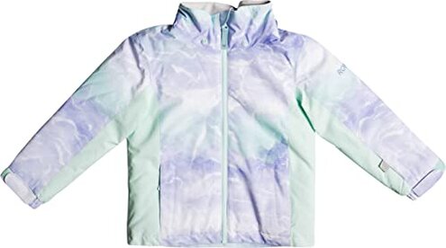 Roxy Little Girls Snowy Tale Insulated Snow Jacket (4/5, Fair Aqua Seous (BDY3))