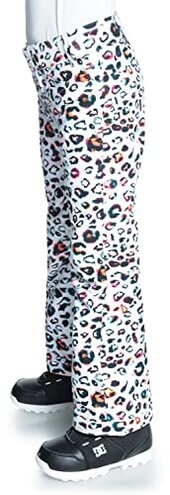 Roxy Girls Backyard Printed Snow Pants (Bright White Leops (WBB4), X-Large (14))
