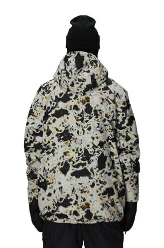 686 Men's GLCR Hydra Thermagraph Jacket - Mechanical Stretch Thermal Clothing - Water & Weather Resistant - Arctic Tundra Print, Medium