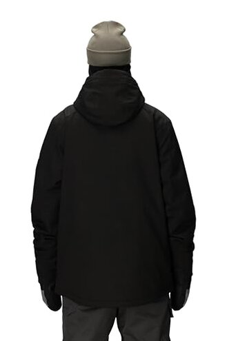 686 Men's Nightline Insulated Jacket - Water Resistant Winter Ski Jacket for Snow and Cold Weather - Black Herringbone, Large