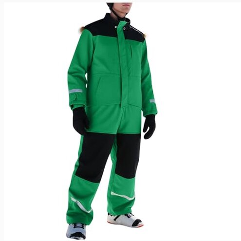 Adult Snow Suit for Men Women Unisex One Piece Snowsuit Waterproof Windproof Jumpsuits Winter Warm Outdoor Ski Suits Snowboarding Jacket Womens Snow Pants