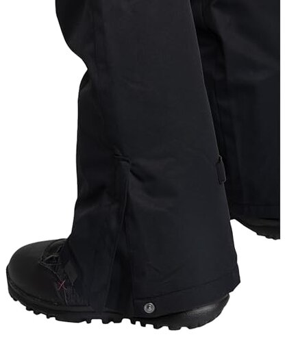 Roxy Women's Nadia Ski Pant – 10K Waterproof, Insulated, PFAS-Free, Adjustable Waist & Snow Gaiters, Anthracite, Small