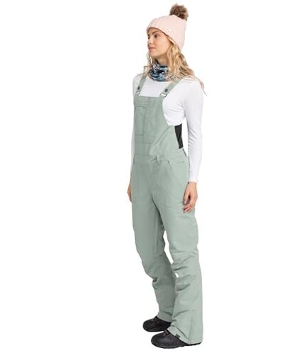 Roxy Women's Rising High Ski Pant &ndash; 15K Waterproof Stretch Snow Pant, SKINNY Fit, PFAS-Free, Lily Pad, Large