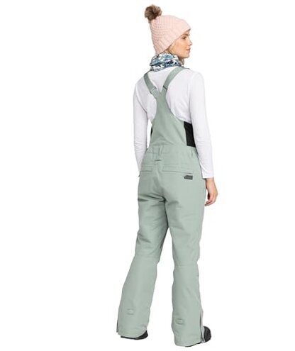 Roxy Women's Rising High Ski Pant &ndash; 15K Waterproof Stretch Snow Pant, SKINNY Fit, PFAS-Free, Lily Pad, Large