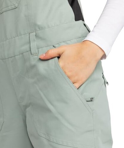 Roxy Women's Rising High Ski Pant &ndash; 15K Waterproof Stretch Snow Pant, SKINNY Fit, PFAS-Free, Lily Pad, Large