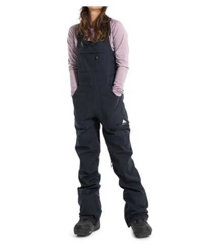 Burton Womens Avalon Bib Pant, True Black New, Small - Short