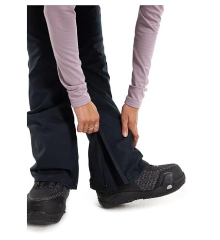 Burton Womens Avalon Bib Pant, True Black New, Small - Short
