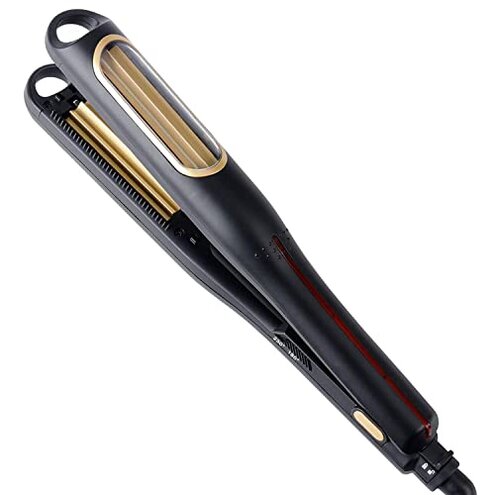 Hann Auto Hair Crimping Iron - Volumizing Fluffy Hairstyle Curler, Corrugation Crimper, Anti Static - Adjustable Temperature for All Hair Types