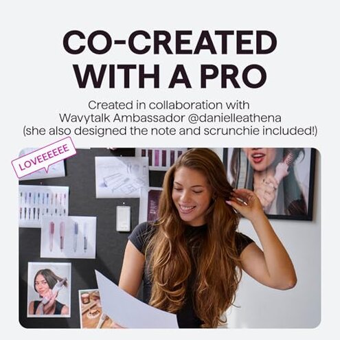 Wavytalk Pro Steam Hair Straightener Brush, Steamline Pro 3 in 1 Straightening Brush, Steam Reduces Damage, Nourishes Hair, and Expedites Straightening