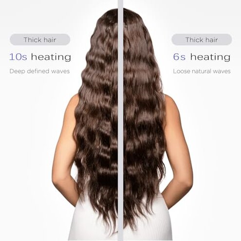 janelove 4 in 1 Adjustable Hair Waver, Waver Curling Iron, Hair Crimpers and Wavers, Deep Waver, Create 4 Types of Waves-0.87in-1in-1.1in-1.25in, 5 Temps with LED Display, Ideal Gifts for Women