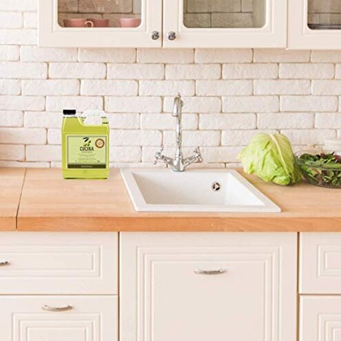 Cucina Purifying Hand Wash Refill, 33.8 Oz Plastic Jug (2, Coriander and Olive Tree)