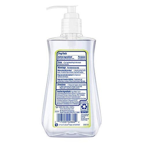 Dial Antibacterial Liquid Hand Soap, White Tea, 7.5 Fl Oz (Pack of 12)