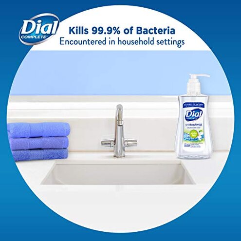 Dial Antibacterial Liquid Hand Soap, White Tea, 7.5 Fl Oz (Pack of 12)