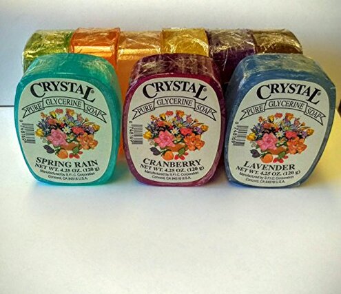 Crystal Glycerine Soap Bars 24 Fragrances (24 bars)