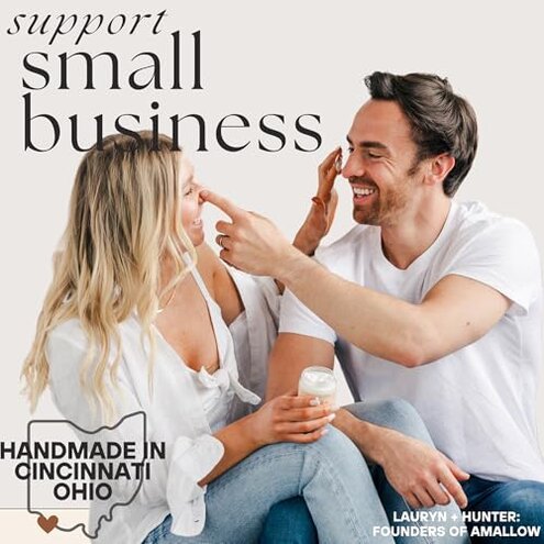 Amallow 100% Grass Fed Beef Tallow for Skin Care - Face + Body - Whipped Moisturizer for Sensitive Skin - Natural Lotion, 4 FL. oz. (Unscented)