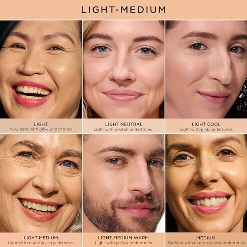 IT Cosmetics CC+ Cream (Medium) - Natural Full Coverage Foundation With SPF 50+, Color Corrector & Anti-Aging Hydrating Serum, Hyaluronic Acid + Peptides, Lightweight - 1.08 fl oz