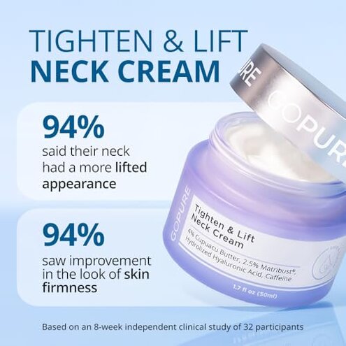 goPure Tighten and Lift Neck Cream- Clinically Tested
