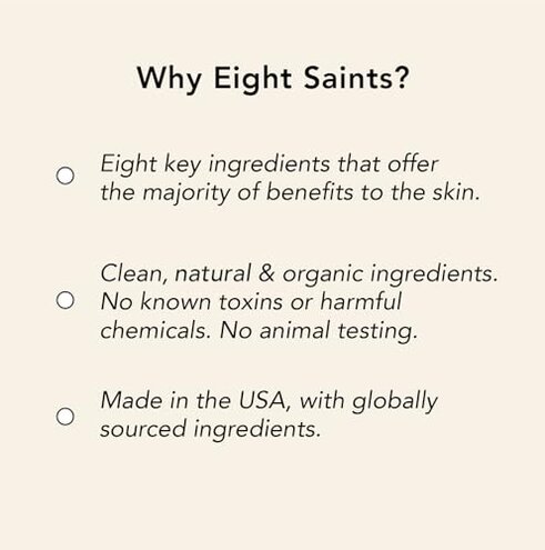 Eight Saints Firm Intentions Anti Aging Neck Cream, Natural & Organic, For Firming Skin and Reducing Wrinkles, 2 Ounces