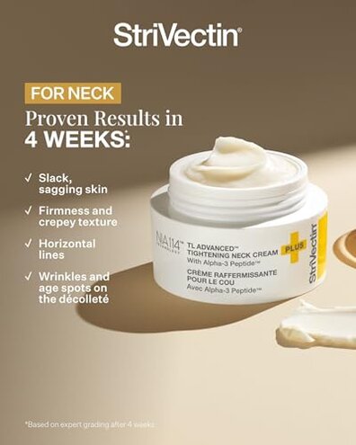 StriVectin TL Advanced Tightening Neck Cream PLUS - 1.0 oz - Tighten and Lift Neck Cream, Visibly Reduces Sagging and Crepey Skin, Improves D&eacute;collet&eacute; Lines and Wrinkles for Smooth, Youthful Skin