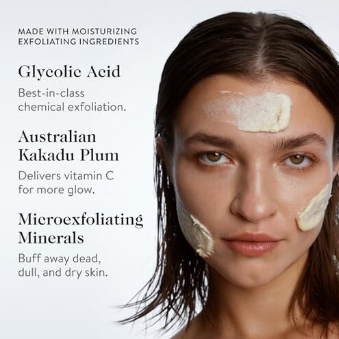 goop Beauty Microderm Body Polish | Exfoliating Scrub & Foaming Cleanser for Glowing Skin | Salts & Kakadu Plum Seed Oil for Hydration | Inspired by Microdermabrasion | 6 fl oz