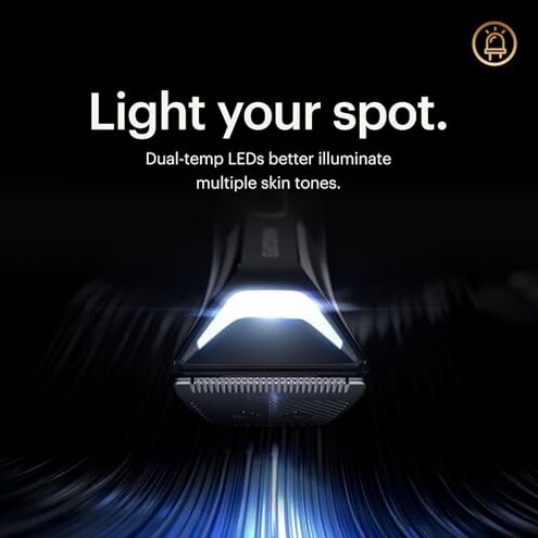 MANSCAPED® The Lawn Mower® 5.0 Ultra Groin & Body Hair Trimmer – Dual-Head SkinSafe® Trimmer & Foil Blades, Waterproof Wet/Dry Groomer, USB-C Rechargeable with Travel Case, Men’s Ball Shaver, Black