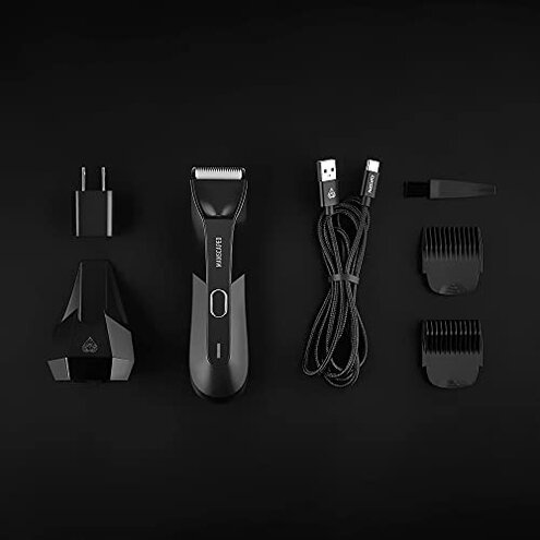 MANSCAPED&reg; The Lawn Mower&reg; 4.0, Electric Groin Hair Trimmer, Replaceable SkinSafe&reg; Ceramic Blade Heads, Waterproof Wet/Dry Clippers, Rechargeable, Wireless Charging, Male Hygiene Grooming Razor