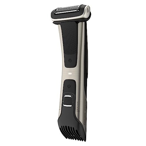 Norelco Philips OneBlade Pro 360 Face + Body, Electric Shaver, Beard Trimmer and Body Groomer, with 360 Blade Technology, 14-Length Precision Comb, Body Kit, Soft Pouch, Model QP6542/70