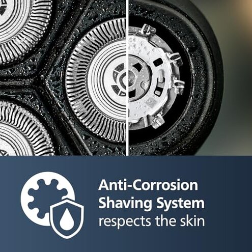 Philips Norelco Shaver 2400 Series, Wet and Dry Electric Shaver, Pop-up Trimmer, P-Cap, Deep Black, Model X3001/90