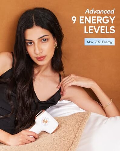 INNZA IPL Hair Removal with Ice Cooling Care Function for Women,Long-Lasting Results,999,999 Flashes Painless Hair Removal, Hair Removal Device for Armpits Legs Arms Bikini Line