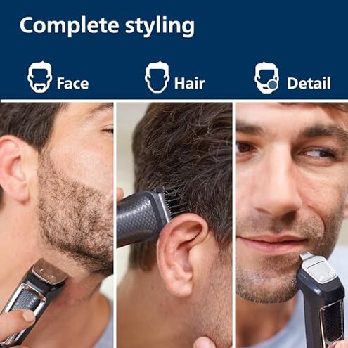 Norelco New Philips Multigroom Series 9000-21 Piece Men's Grooming Kit for Beard, Body, face, Nose, Ear Hair Trimmer w/Premium Storage case, MG9510/60