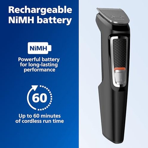 Norelco New Philips Multigroom Series 9000-21 Piece Men's Grooming Kit for Beard, Body, face, Nose, Ear Hair Trimmer w/Premium Storage case, MG9510/60