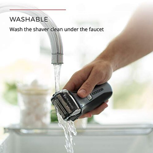 Remington F5 Power Series Foil Shaver, Electric Razor for Men, Cordless Rechargeable with Pop Up Trimmer, Pivot & FlexFoil Technology, Lightweight Handheld Design, Black