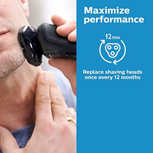 Philips Norelco Genuine SH71/52 Shaving Heads Compatible with Norelco Shaver Series 5000 Angular and 7000, Latest Version for Refreshed RQ12/70, RQ12/60, SH60/70, and SH70/70