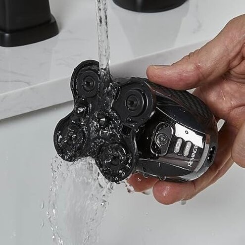 Remington XR7000 Balder Pro Rotary Shaver Rechargeable Waterproof Electric Razor for Men Cordless Lithium Power 5 Dual Track Flexing Heads and Pop-Up Trimmer Black